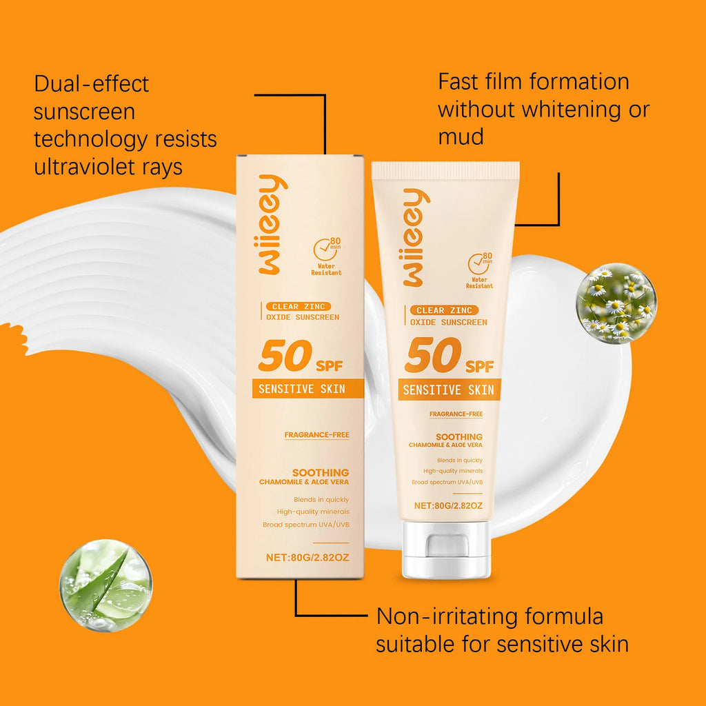 SPF 50+ Children Mild Sunscreen Cream Not Irritating Prevent UVA/UVB Sunburn Refresh Moisturize Nourish Children Sunscreen Cream Oasis Select