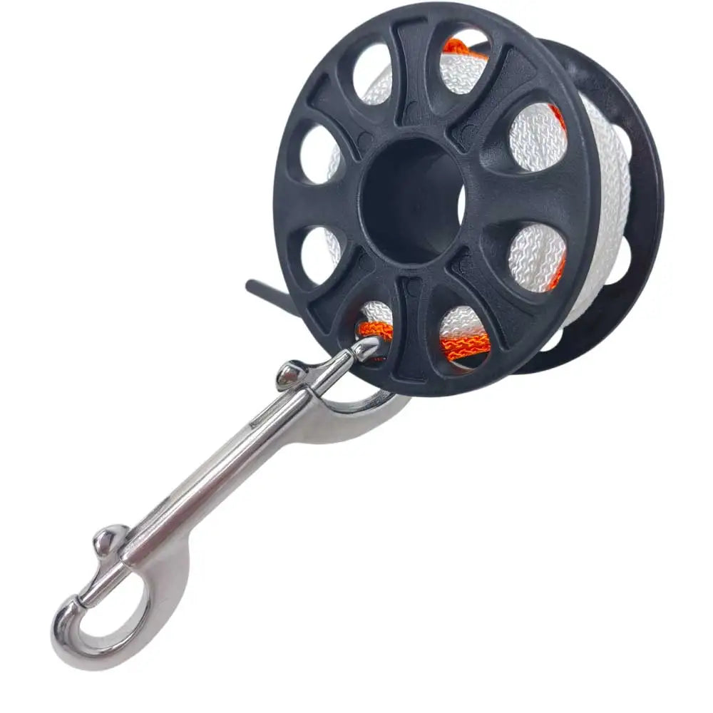 15m/20m Scuba Diving Finger Spool Reel with Dive Strong Line and 316 Stainless Steel Double Ended Hook Underwater Adventures Oasis Select
