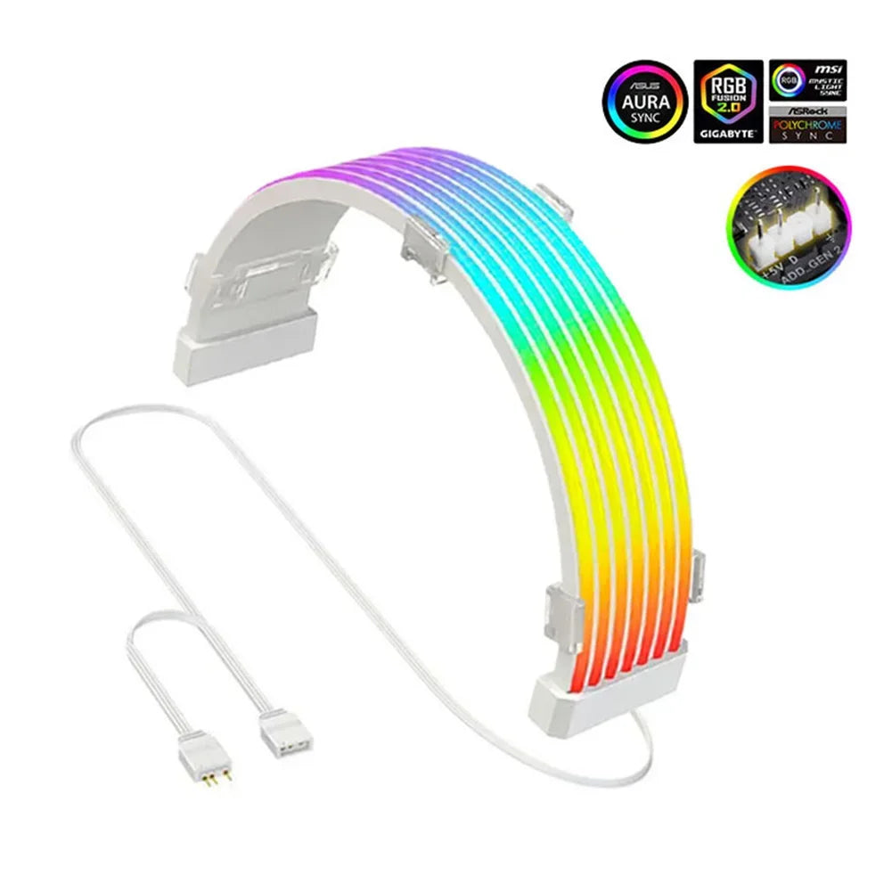 Fanmuran ARGB LED Light Bar – ATX 24-Pin GPU Cable Cover