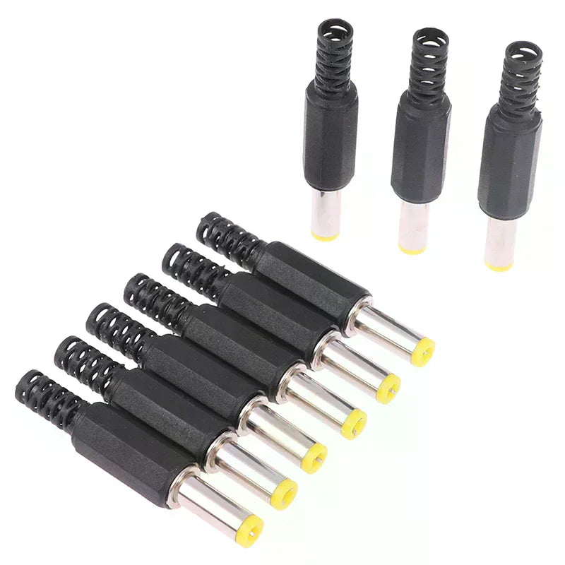 10PCS High Quality DC Power Male Plug 5.5*2.1*14MM Adapter Connector Plug Welded DC Head Oasis Select