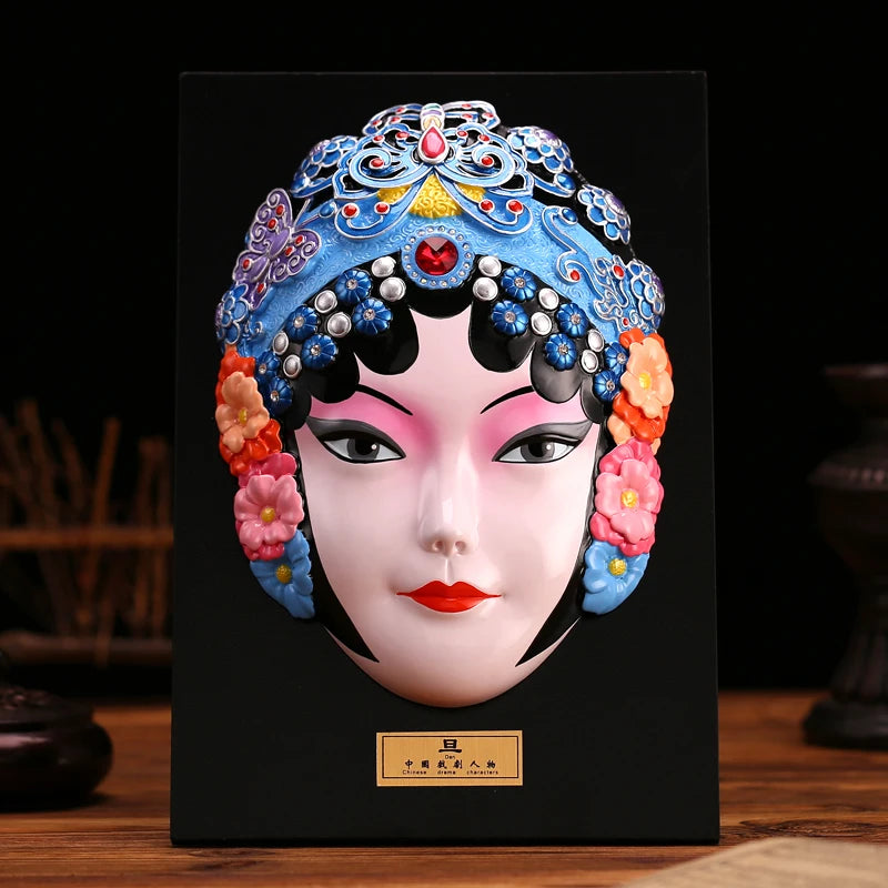 Large Peking Opera facial mask five road God of wealth hanging wall decoration Oasis Select 17