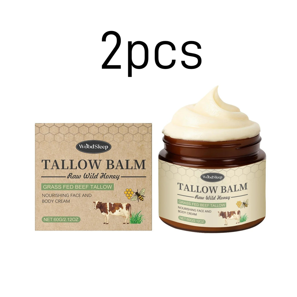 WoodSleep Beef Tallow Body Cream – Nourishing Moisturizer 60g Tallow Body Cream Oasis Select 2pcs