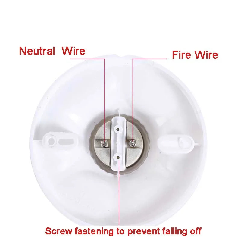 115mm E27 Screw Surface Mounted LED Bulb Base Bakelite Liner Paperback Lamp Holder E27 Socket Converter 6A Lighting Accessories Oasis Select
