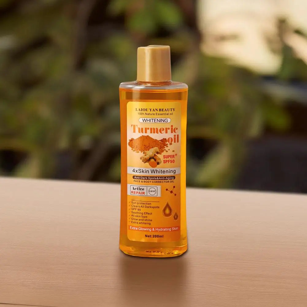 200ml Turmeric Oil Essential Oil Ginger Deep Hydration Moisturizer Nourishing Smoothing Face Serum Oil Moisturizer Skin Care Oasis Select