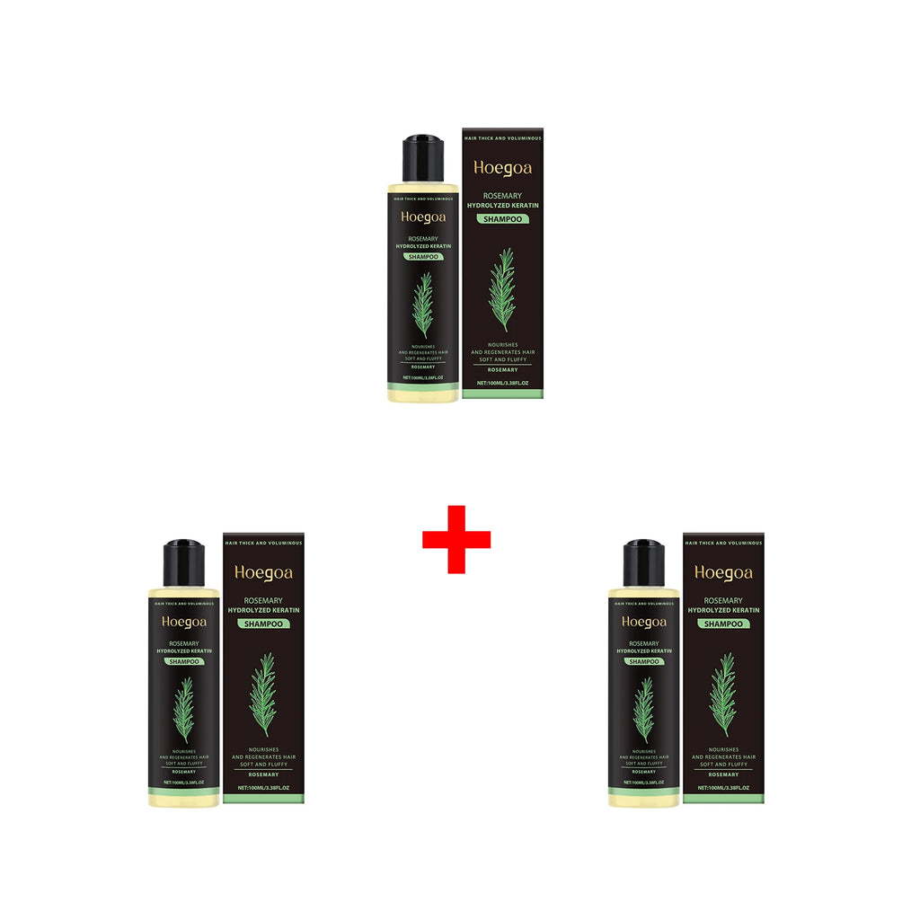 Rosemary Shampoo Soothing Scalp Anti Dandruff Oil Control Hair Regrowth Repair Frizzy Damaged Split Ends Hair Cleaning Shampoo Oasis Select 3pcs