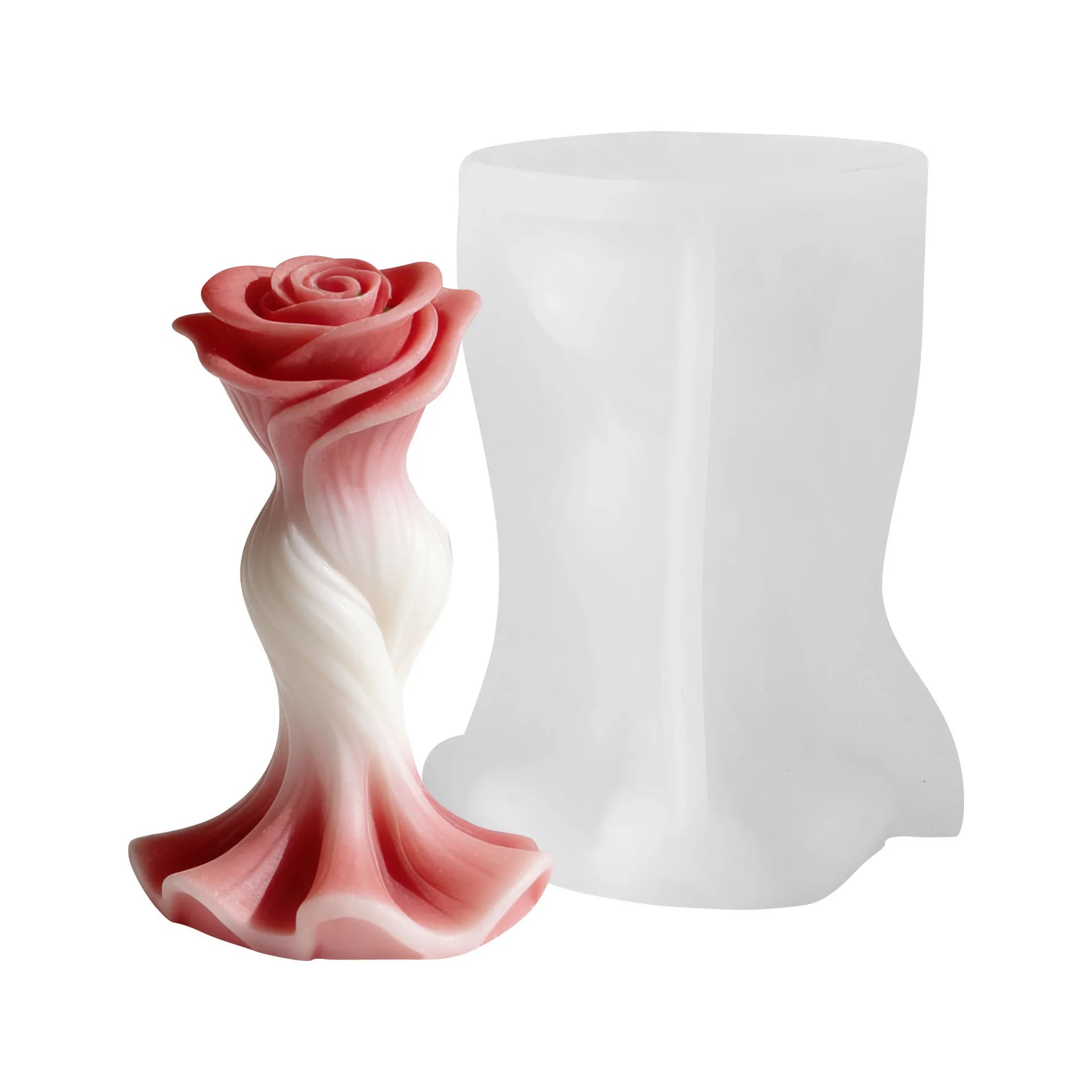 Flower Candle Mold Exquisite Aromatherapy Candle Mold 3d Rose Silicone Mold Heat-Resistant For Diy Candle Making Handmade Gifts Oasis Select
