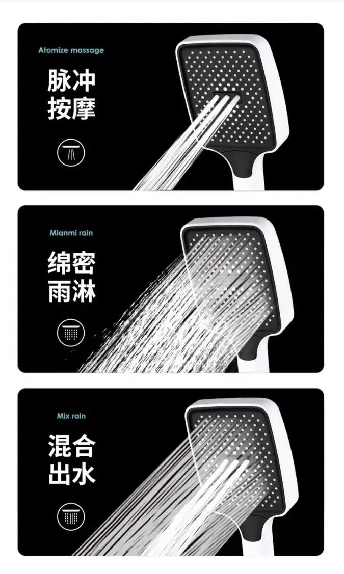 New 12 inch Big Panel Rainfall Shower Head High Pressure Water Saving Top Rain Shower Faucet Bathroom Accessories Set Oasis Select