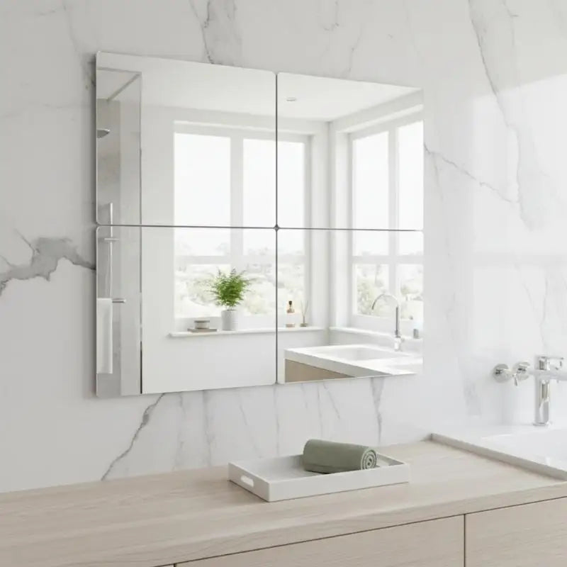 Square Acrylic Mirror Wall Sticker – DIY Mosaic Tile Decal