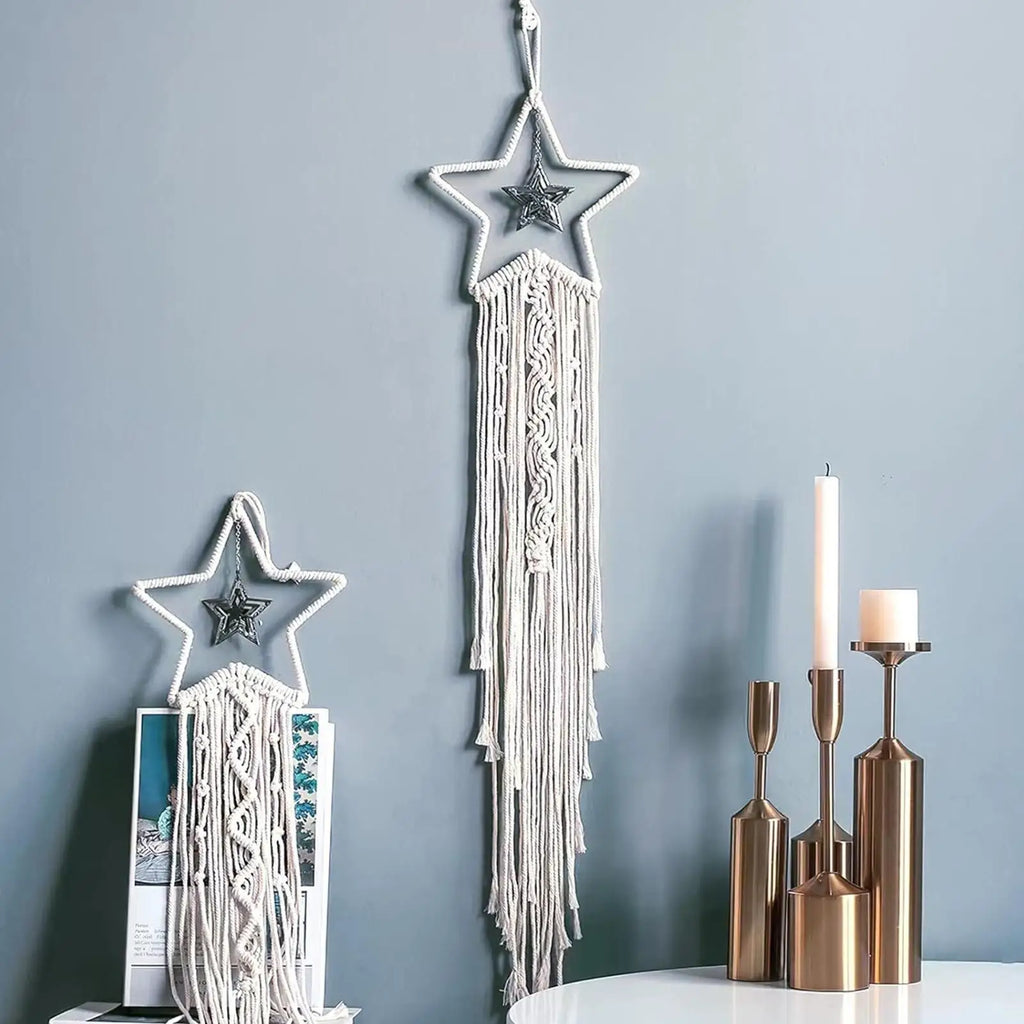 Wire Wreath Frames 5-pieces Star-Shaped Metal Frame 20cm Christmas Wreath Forms for Home Office Living Room Bedroom Window Door Oasis Select