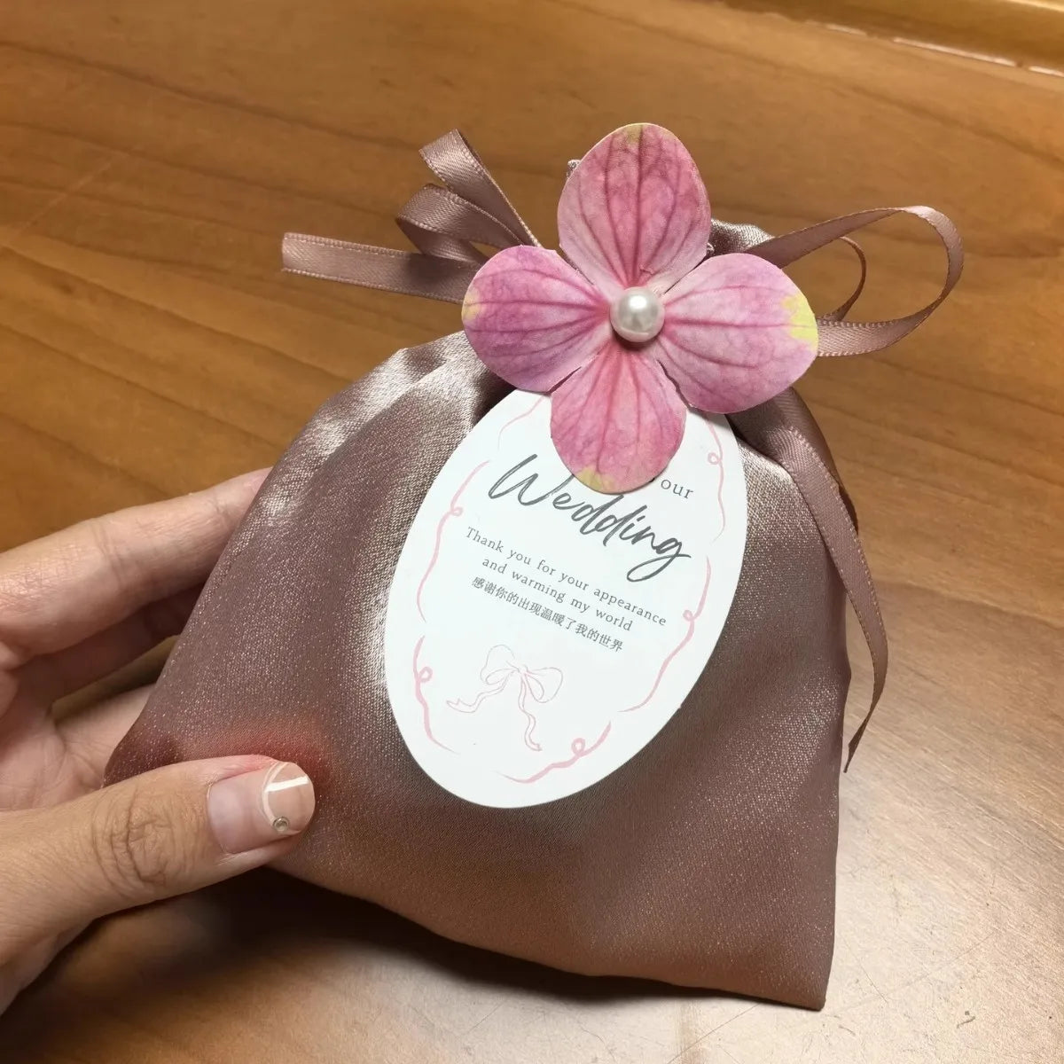 Velvet Drawstring Gift Bag with Bow | Wedding & Party Favor Pouch