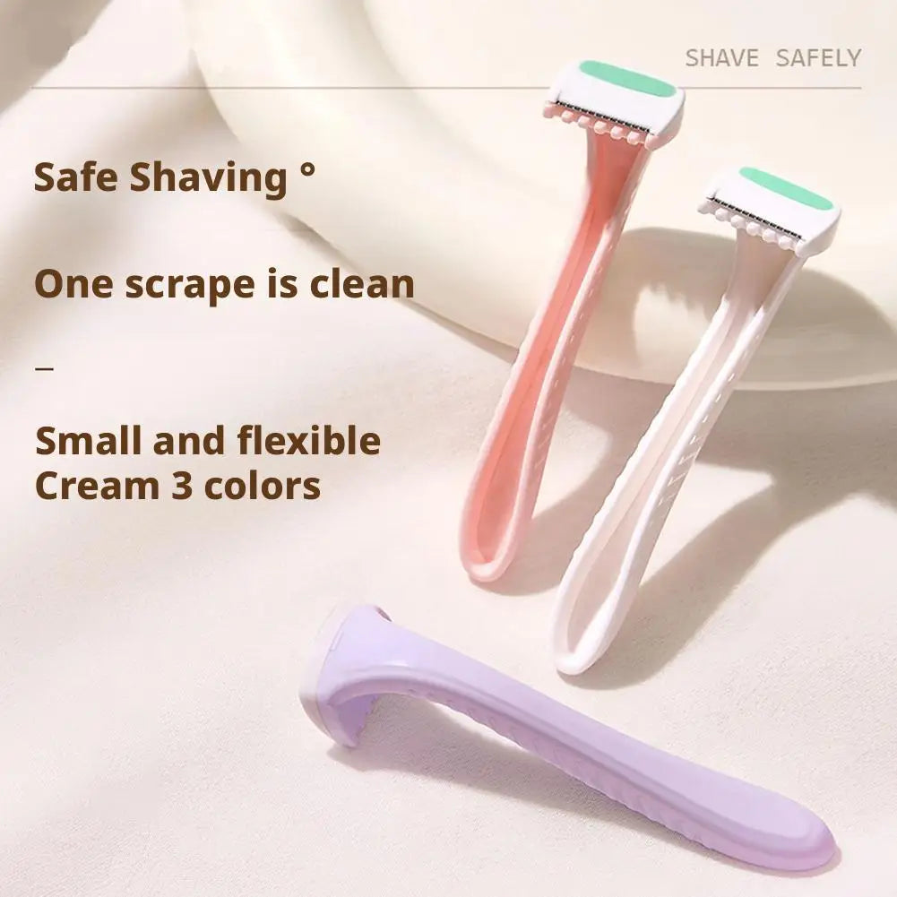 Pack of 3 Women Bikini Line Razors Shaver Pubic Hair Removal Beauty T-Type For Body Arm Leg Hair Razor Shaver Bikini Trimmer Oasis Select