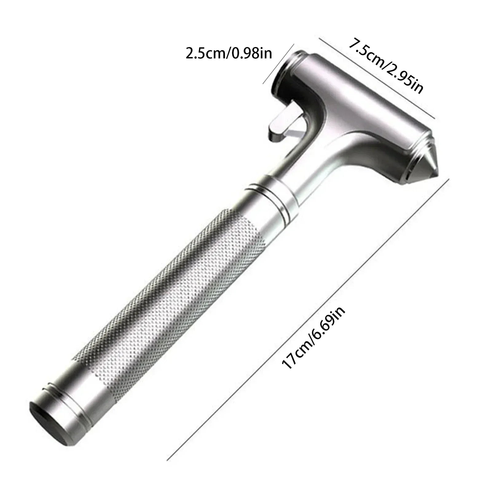 Car Safety Hammer Automotive Aluminum Alloy Window Glass Breaker with Seatbelt Cutter for Vehicle Car Emergency Escape Tool Oasis Select