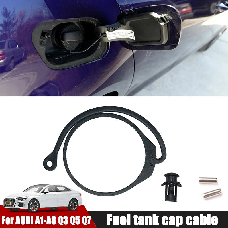 Car Fuel Cap Line X1 Fuel Tank Cover Cable Gas Oil Tank Cap Cable for AUDI A1 A3 A4 A5 A6 A7 A8 Q2 Q3 Q5 Q7 Car Accessories Oasis Select