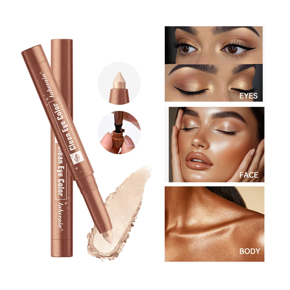 Lakerain Eyeshadow Sticks Ultra Creamy Lightweight Buildable Formula Smudge-Proof Long-Lasting Eye Color Oasis Select