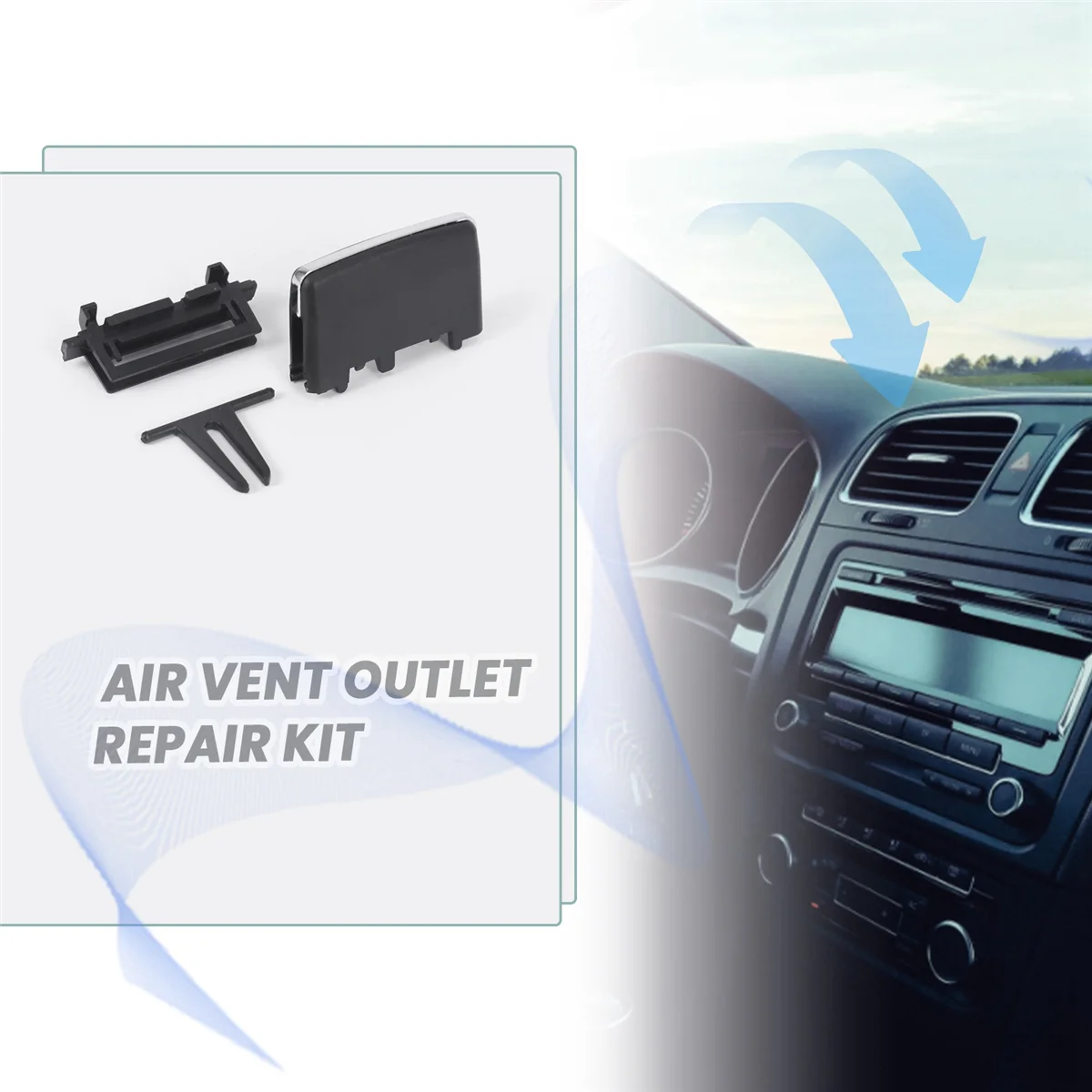 Hot A/C Air Vent Outlet Tab Clip Repair Kit for - W204 C180 C200 C260 Oasis Select Default Title