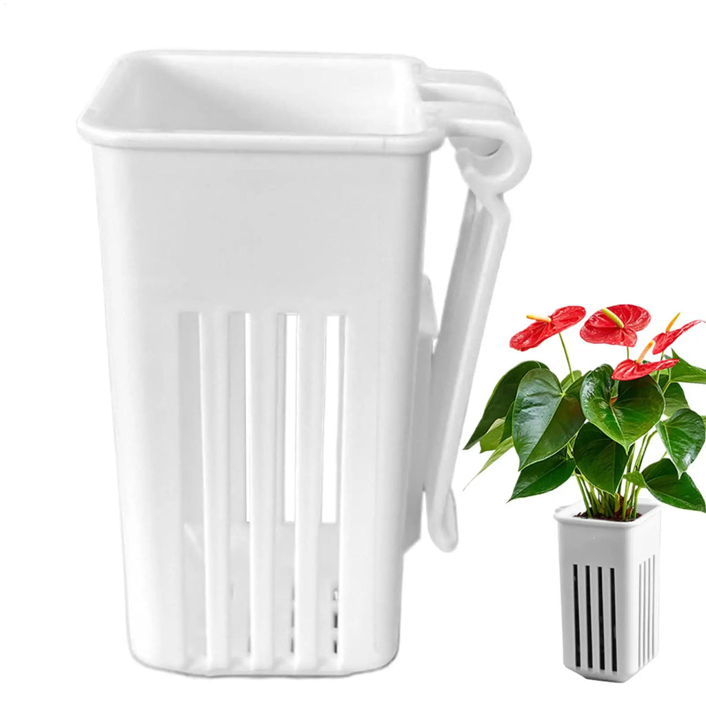 Aquatic Plant Holder Multifunctional Aquatic Planter Pot Aquarium Planter Cup For Water Fish Tank Plant Basket Hanging Decor Oasis Select