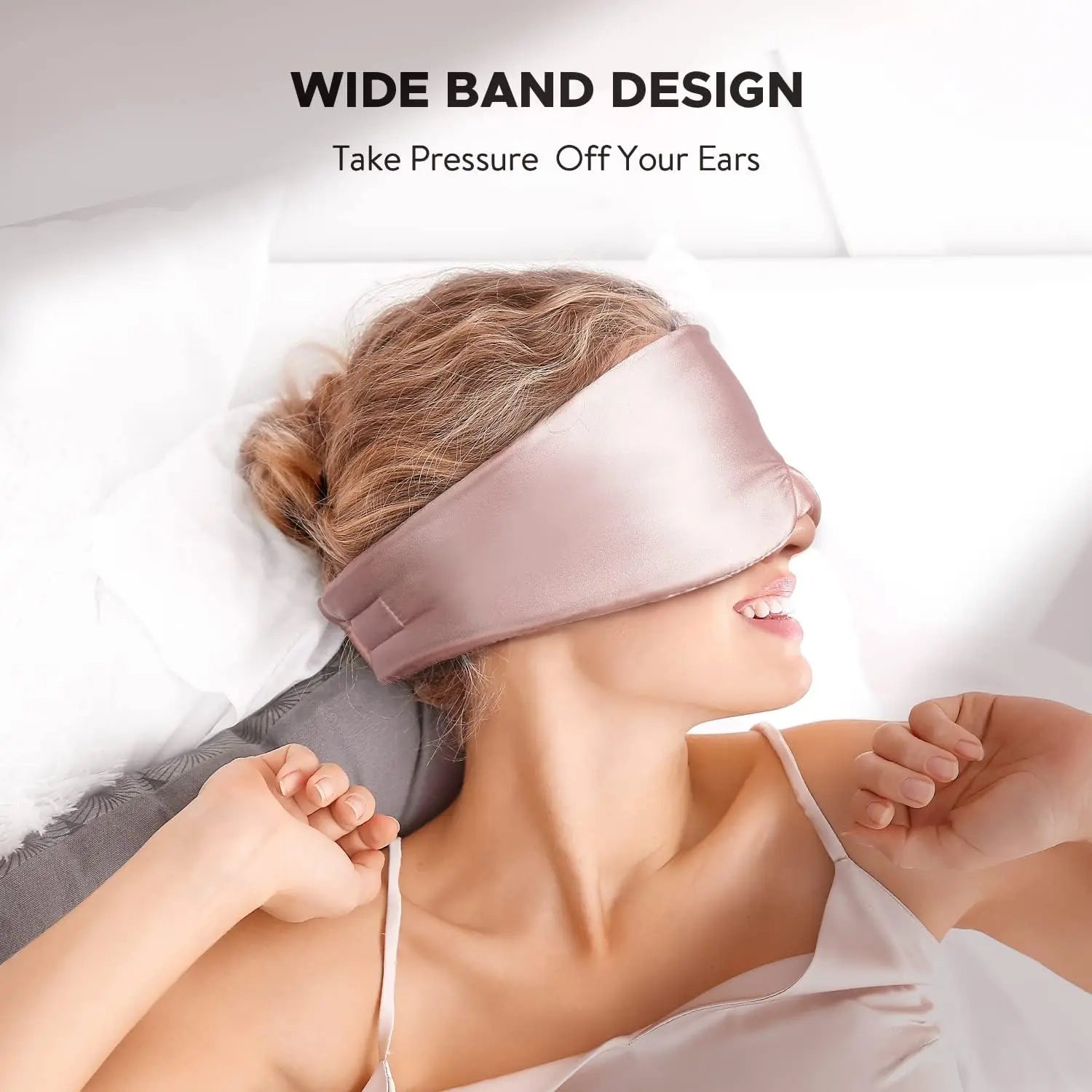 1-10PCS Silk Feel Sleep Mask Embroidered Floral Light Blocking Eye Cover for Women Men Travel Midday Nap Home Weighted Oasis Select