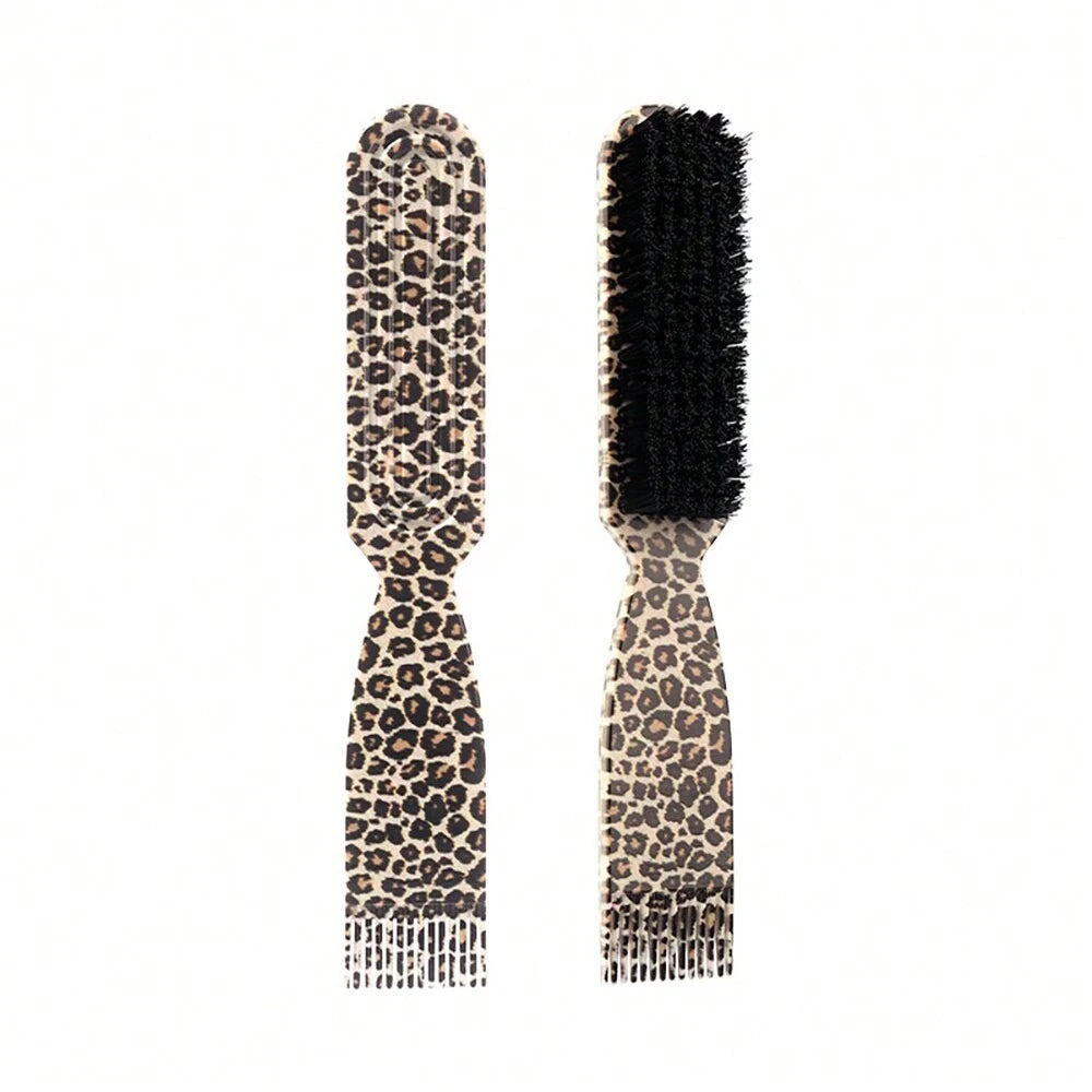Retro Print Anti-Static Hair Comb – Men's Styling & Detangling Hair Styling Comb Oasis Select SS29-leopard-print