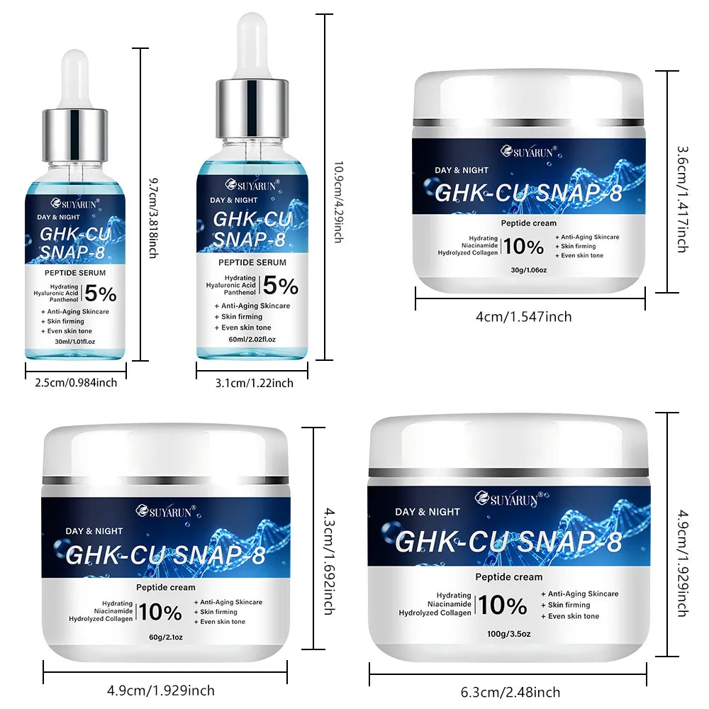 GHK-CU SNAP 8 Anti-Aging Cream & Serum Set – All Skin Types Anti-Aging Face Set Oasis Select