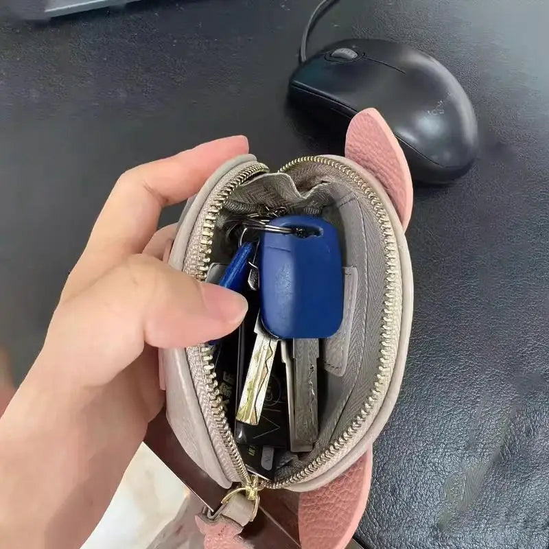 Cute Pig PU Leather Mini Coin Purse & Earphone Pouch Mini Coin Purse Oasis Select