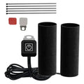 Winter Motorcycle Electric Heating Handle Grip 12V Intelligent Heated Handlebar Grip Cover With 3 Gear Control For Motorcycle Oasis Select black