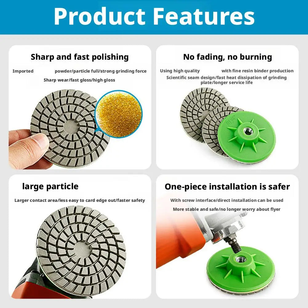 Dry Polishing Disc for Angle Grinder – Tile, Marble & Quartz
