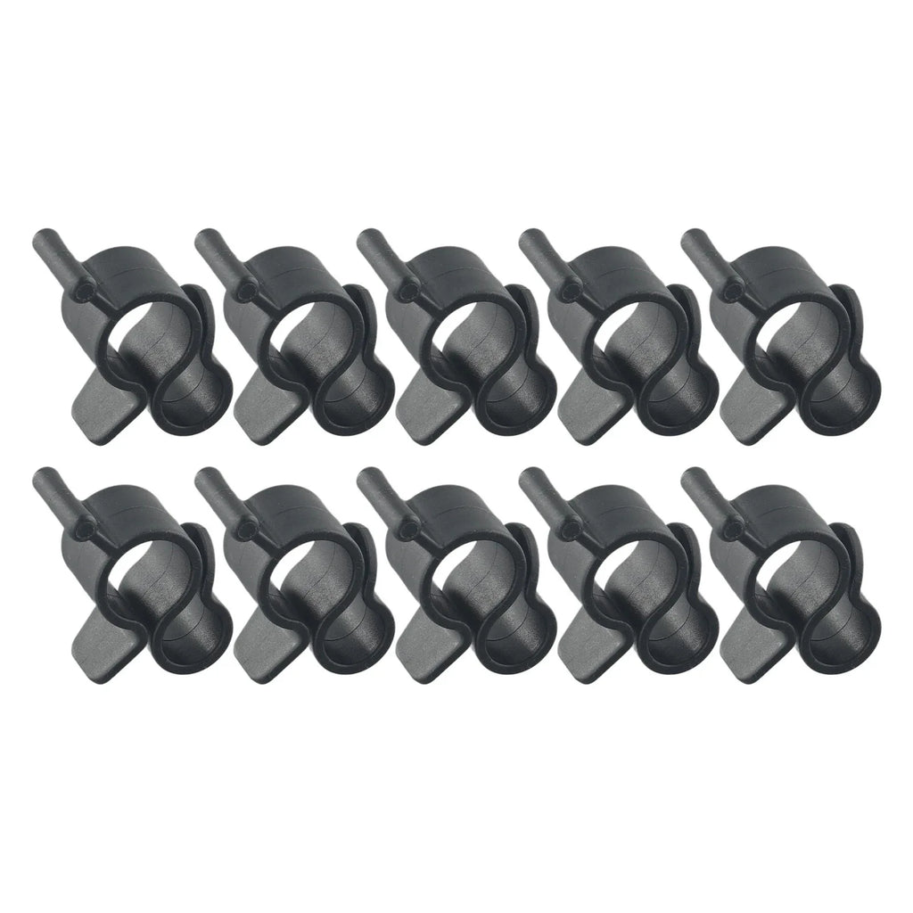 10 PCS Camping Tent Clip Hook Durable Awning Hanger for Lantern Rope Lights Replacement Gear for Outdoor Hiking Glamping Setup Oasis Select Black 10pcs