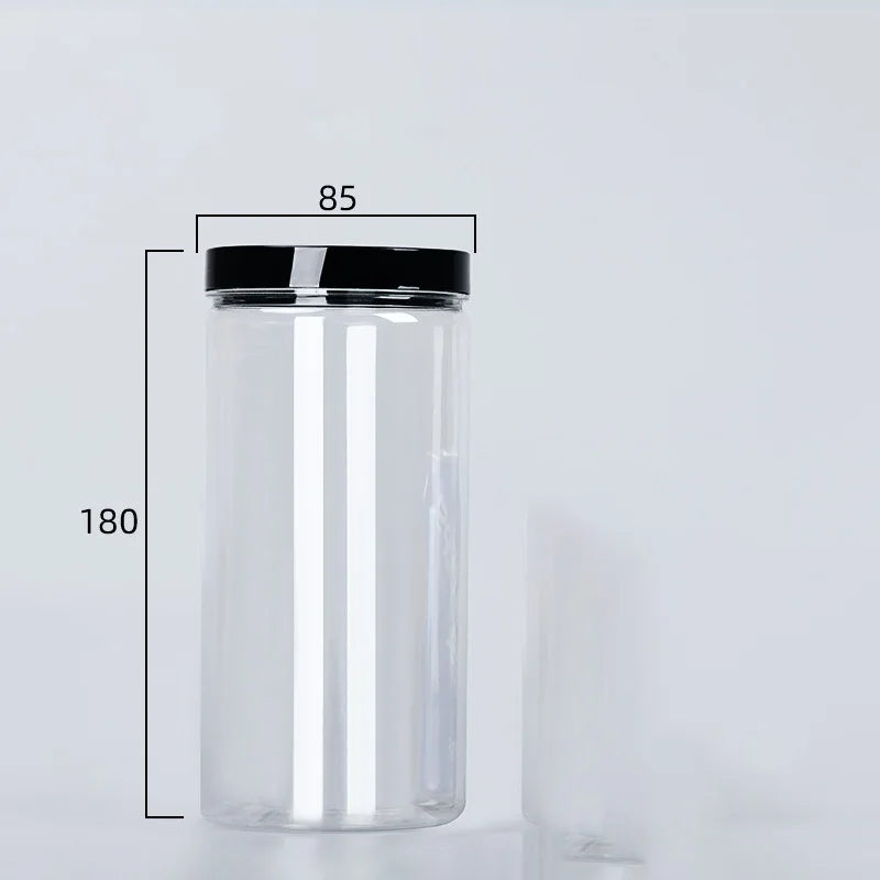 Clear Sealed Can With Lid Food Smell Odor Proof Storage Packaging Bottle Coffee Beans Seasoning Container Kitchen Accessories Oasis Select black-960ml China