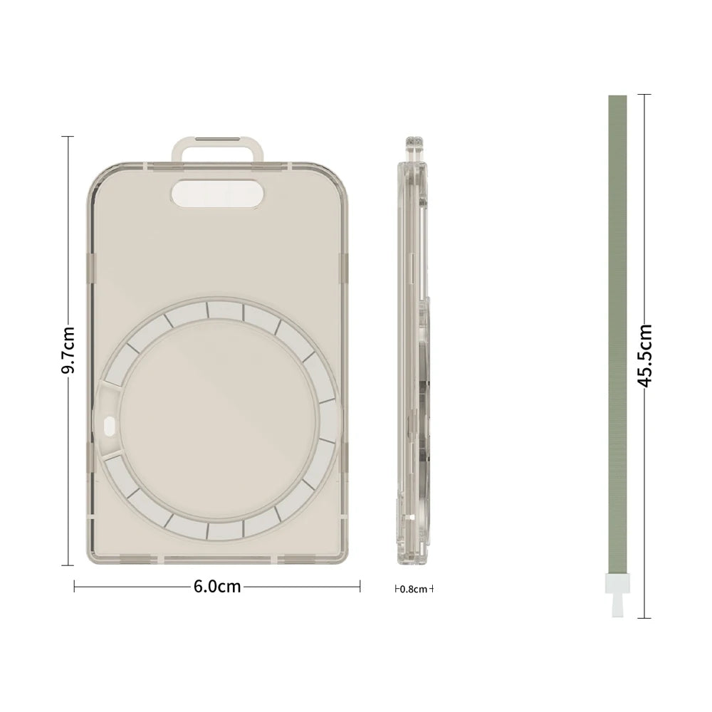 1 Pcs Case PC Case With Magnetic Holder Outdoor Lanyard For Plaud Note/Note Pro AI Voice Recorder Replace Practical Supplies Oasis Select