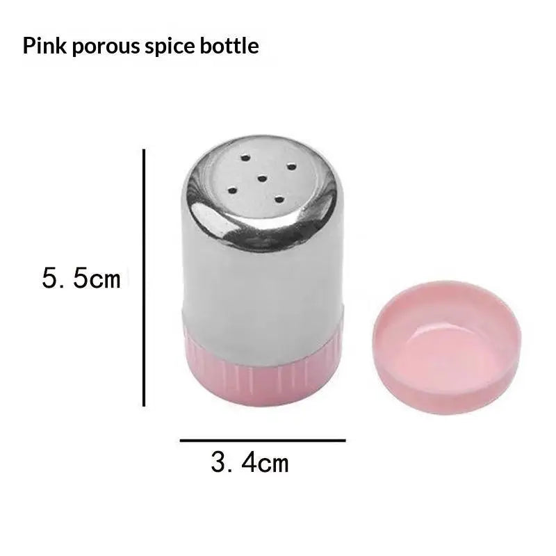 Mini Stainless Steel Salt & Pepper Shaker with Dust Cover