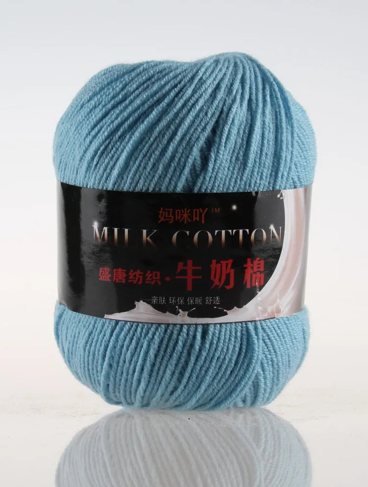 DIY Three Strands Graded Section Dyed Wool Medium Fine Cotton Thread