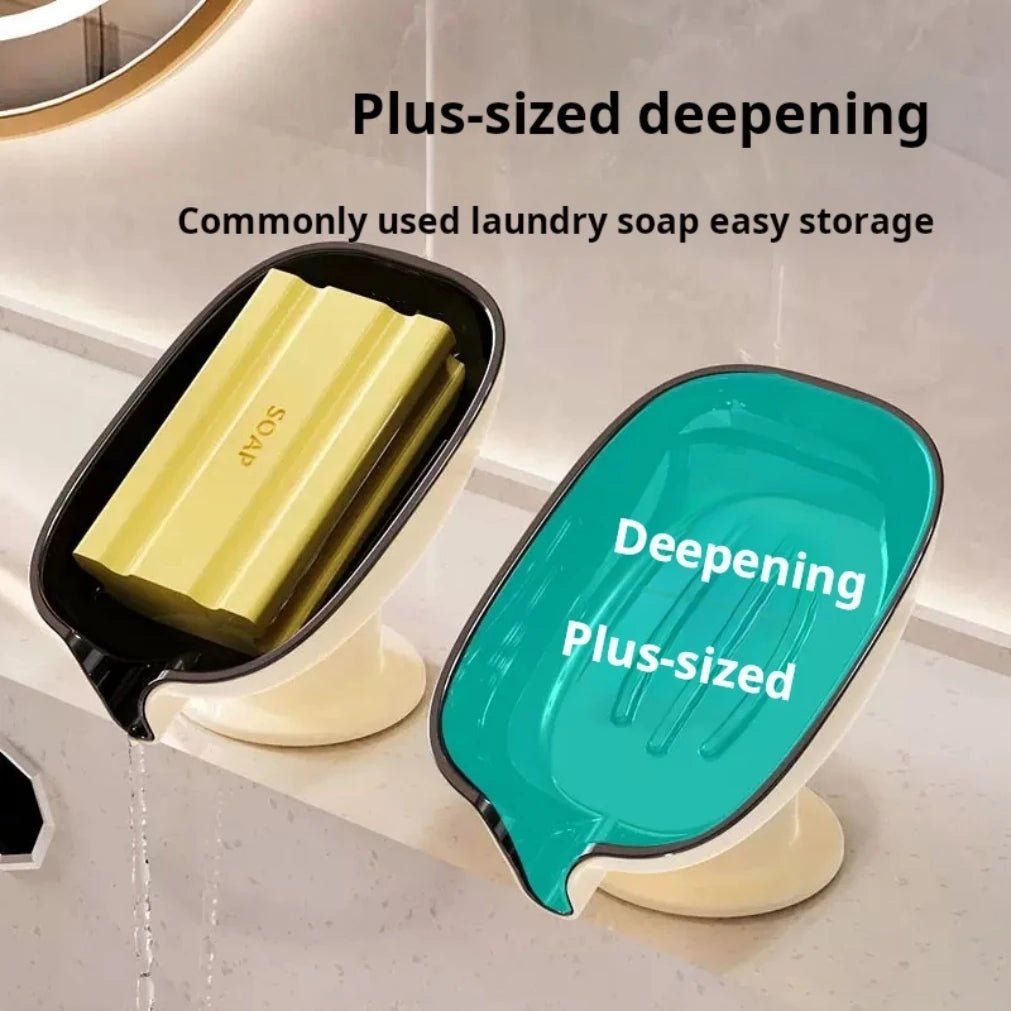 Super Suction Cup Soap Dish with drain water For Bathroom Soap Holder Kithcen Sponge Holder Soap container Bathroom Supplies2025 Oasis Select