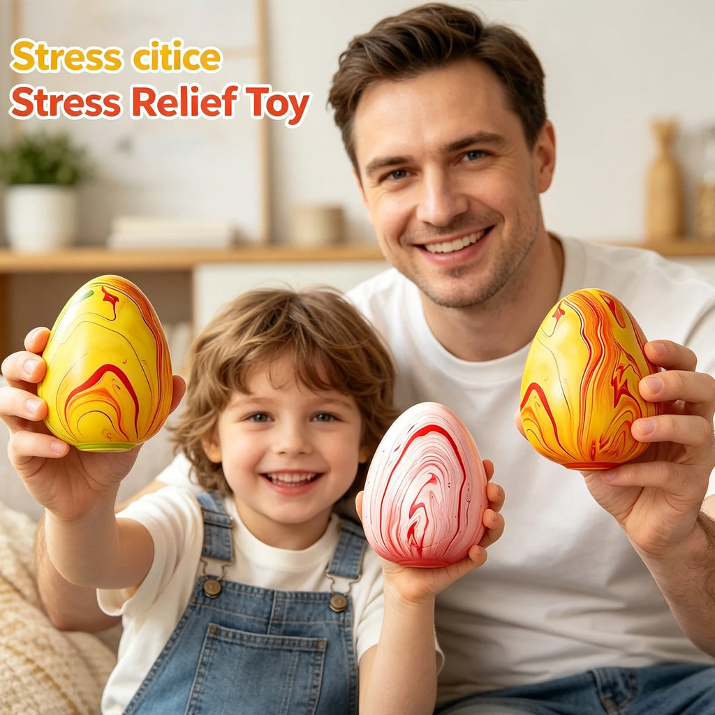 Marbled Egg Squishy Slow Rising Sensory Fidget Squeeze Toy