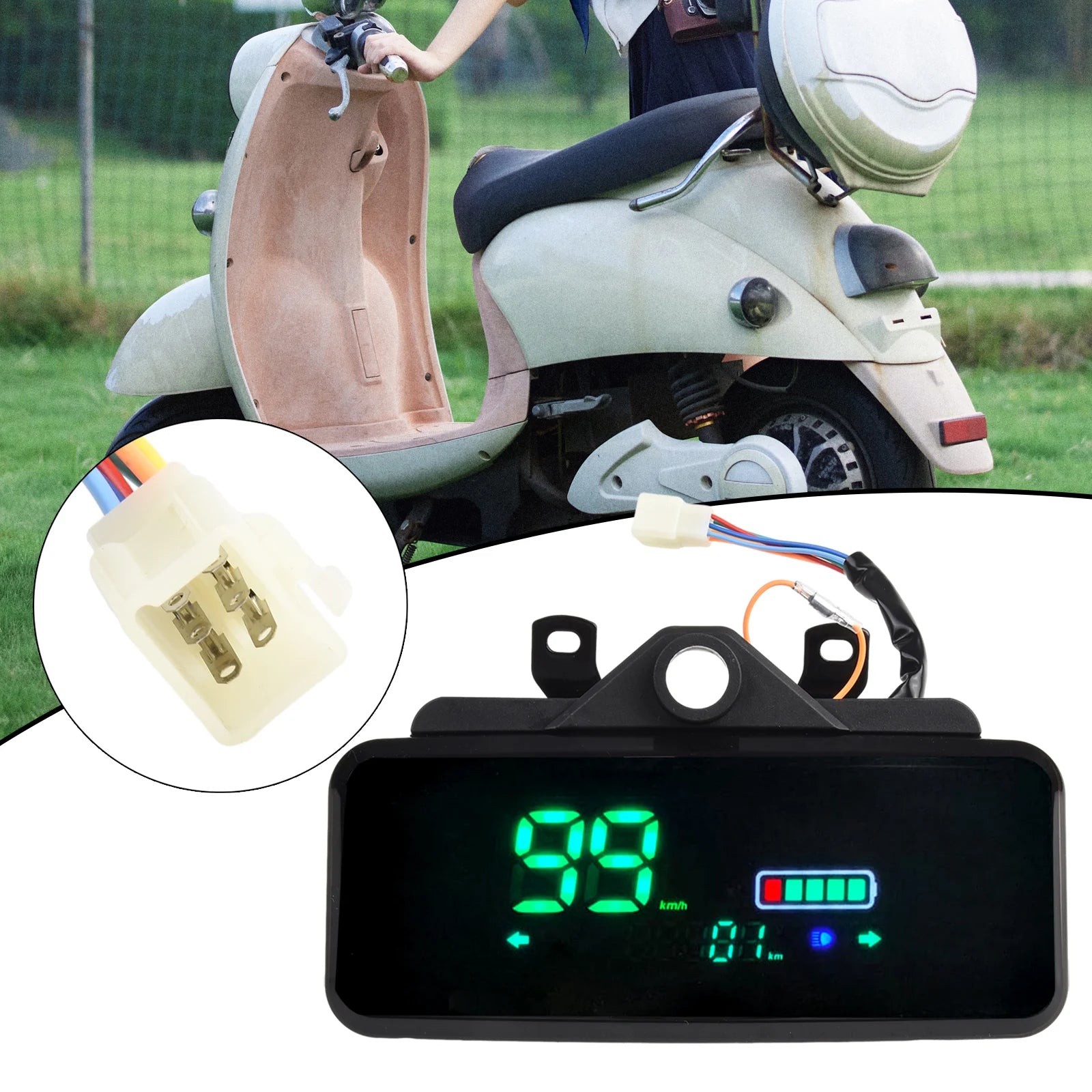 Approx 25Cm Display Display Ebike LCD Display Motor Speedmeter Screen 48-72V E-Bike Electric Bike Scooter 2023 New High Quality Oasis Select