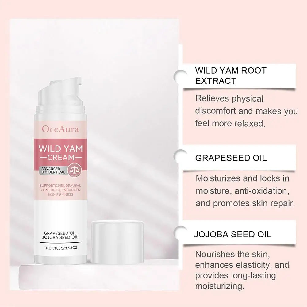 Wild Yam Cream for Women – Natural Moisturizer & Skin Firmer Natural Moisturizer Cream Oasis Select