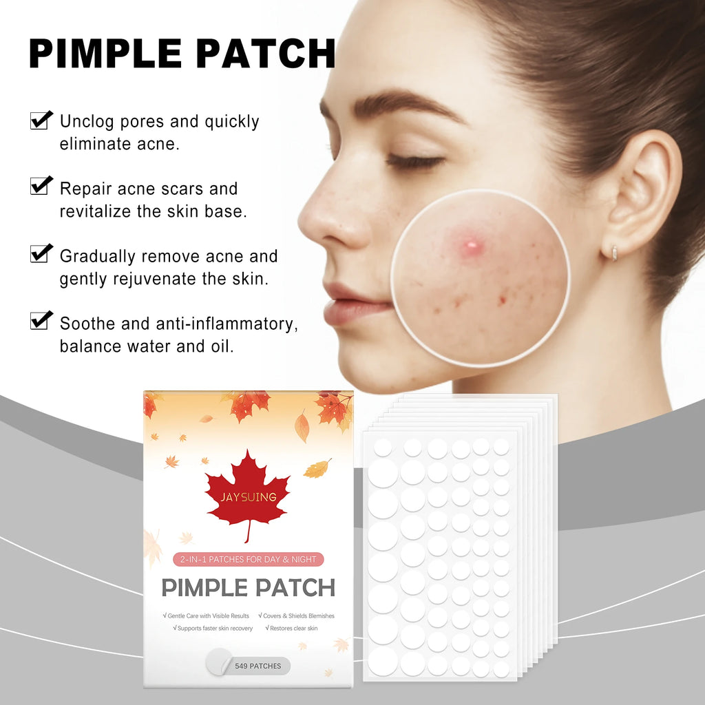 Hydrocolloid Acne Patches – 549 Invisible Pimple Spot Stickers Acne Spot Patches Oasis Select