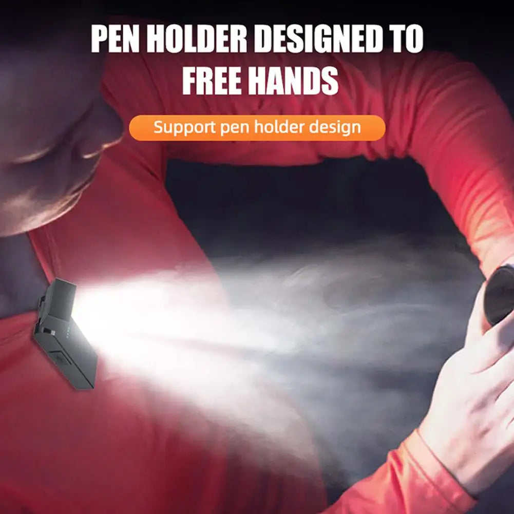 Rechargeable Mini Work Light Magnetic Portable Handheld Flashlight Car LED Emergency Warning Light For Outdoor Camping Repairing Oasis Select