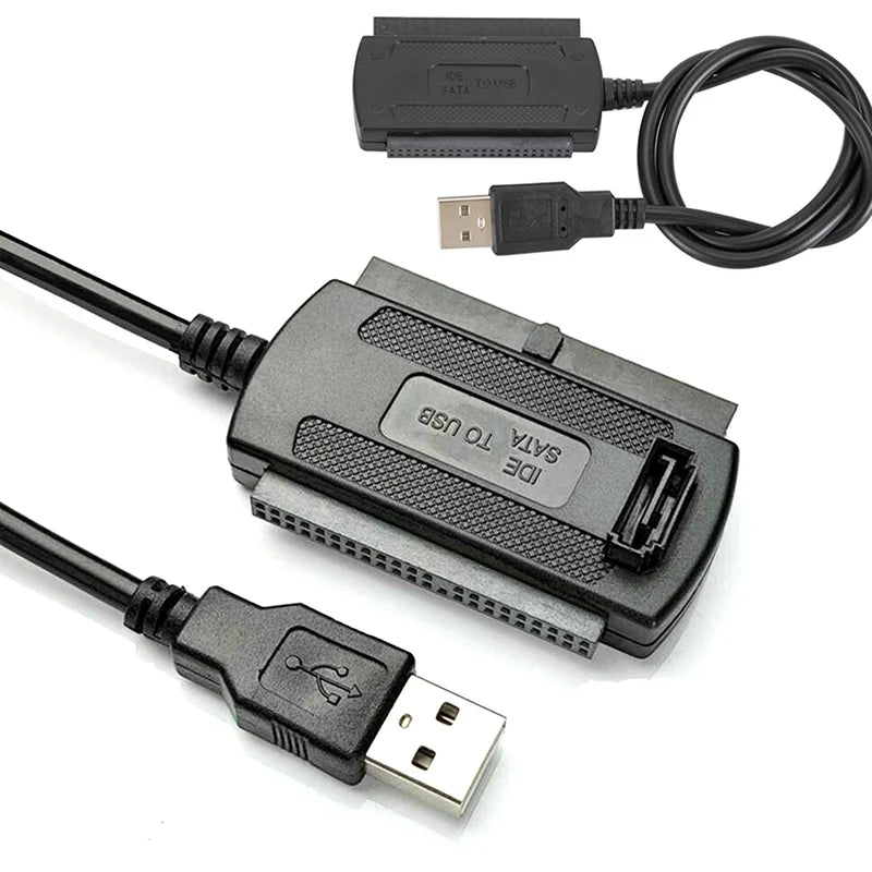 USB 2.0 to IDE Adapter Cable – 2.5" & 3.5" Hard Drive Converter