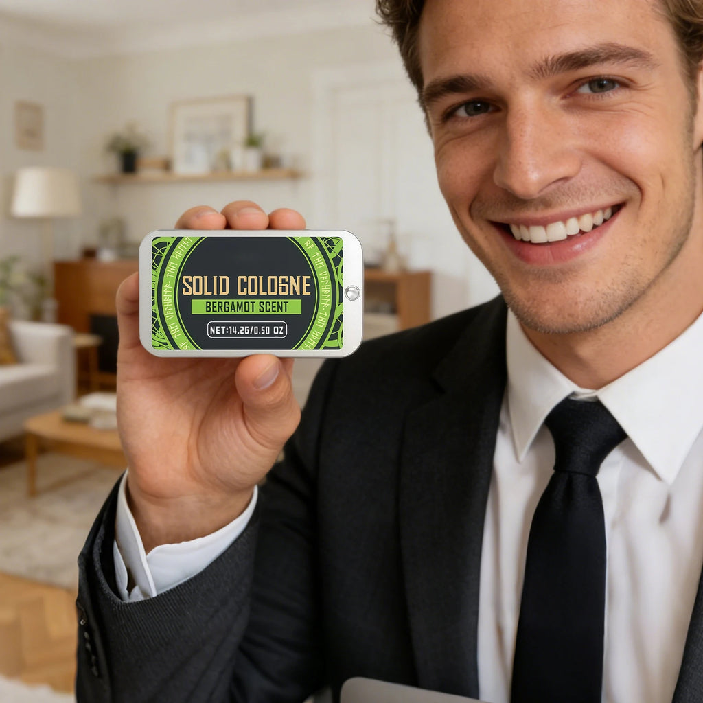 Fruit Woody Men Solid Perfume Lasting Scent Fresh Fruity Woody Scent Men Pheromone Perfume Gentle Portable Solid Fragrance Balm Oasis Select