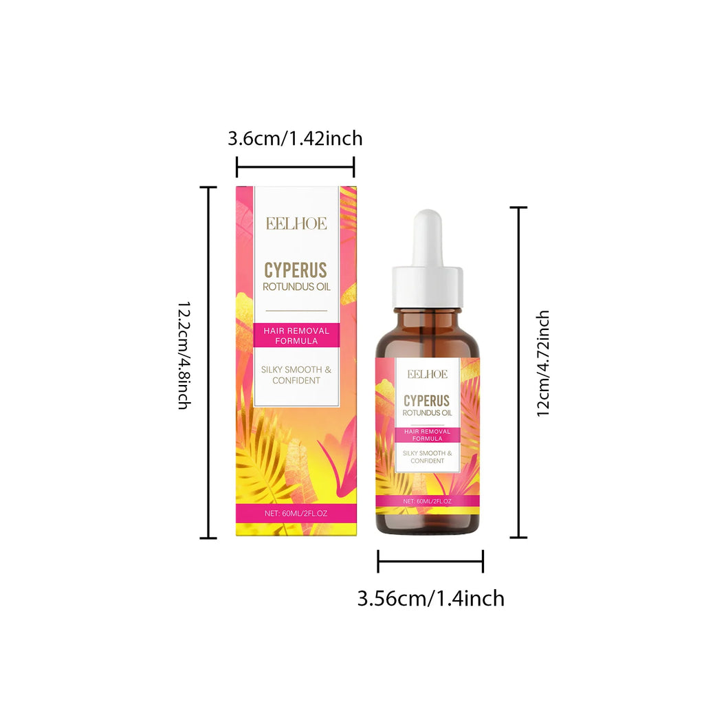Cyperus Rotundus Oil Body Post Hair Removal Soothing Oil Hair Growth Inhibitor Depilatory After Epilation Care for Smooth Skin Oasis Select