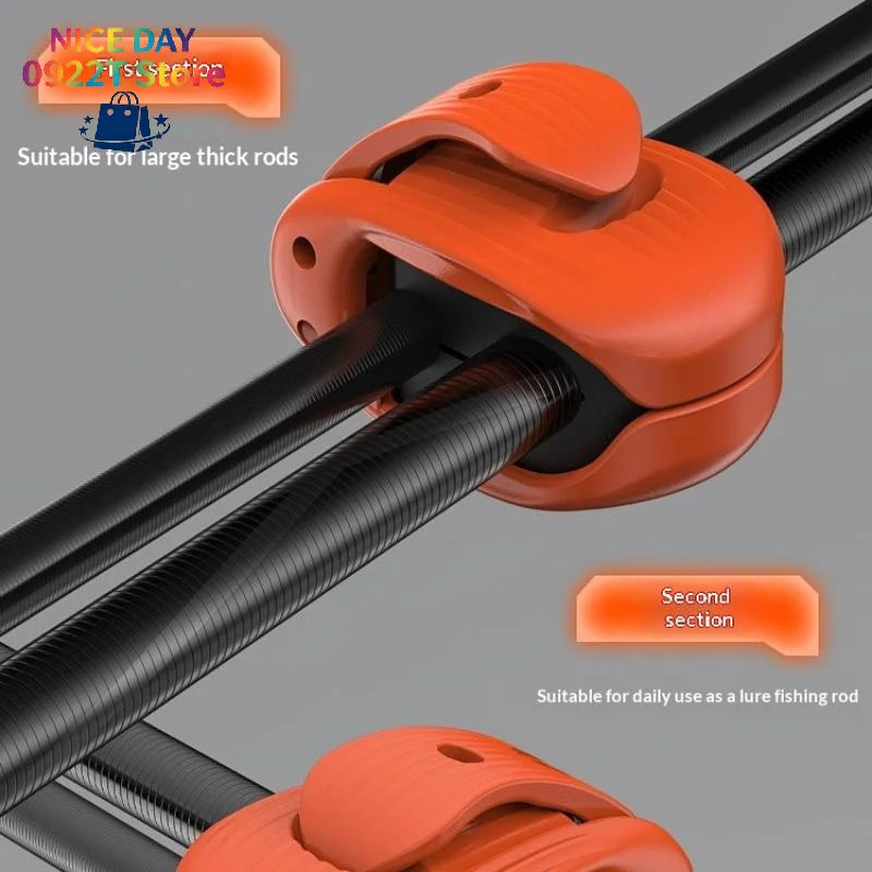 2/4Pcs Fishing Rod Holder Fixer Clip Fishing Pole Holder Compact Design Fishing Rod Fixer Fishing Rod Holder@#X Oasis Select