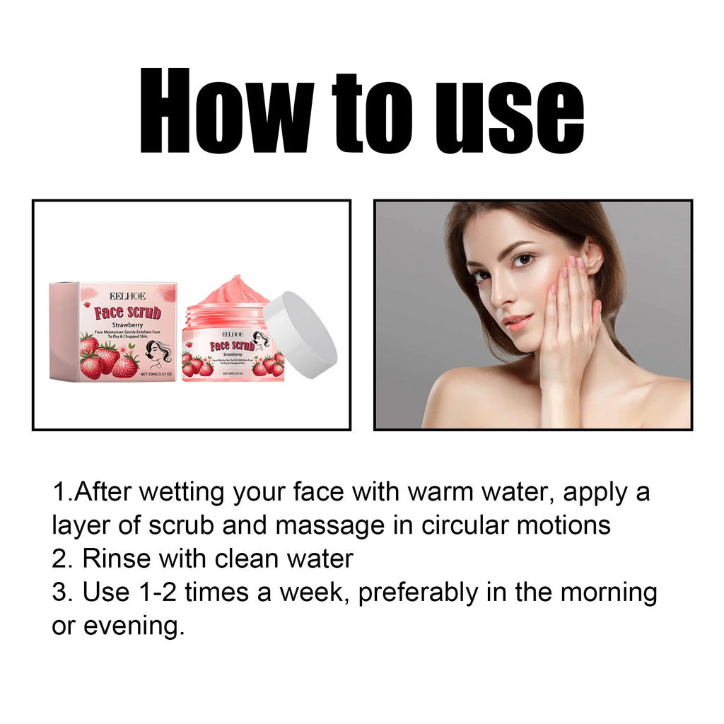 EELHOE Facial Scrub Soften Cutin Removal Dead Skin Repair Face Moisturizer Skin Smooth Shrink Pores Tightening Skin Care Scrub Oasis Select
