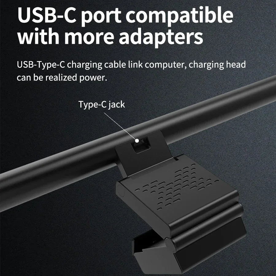 Monitor Light Bar with Wireless Remote, USB Computer Light with Stepless Dimming, No Screen Glare Monitor Lamp for Home Office Oasis Select