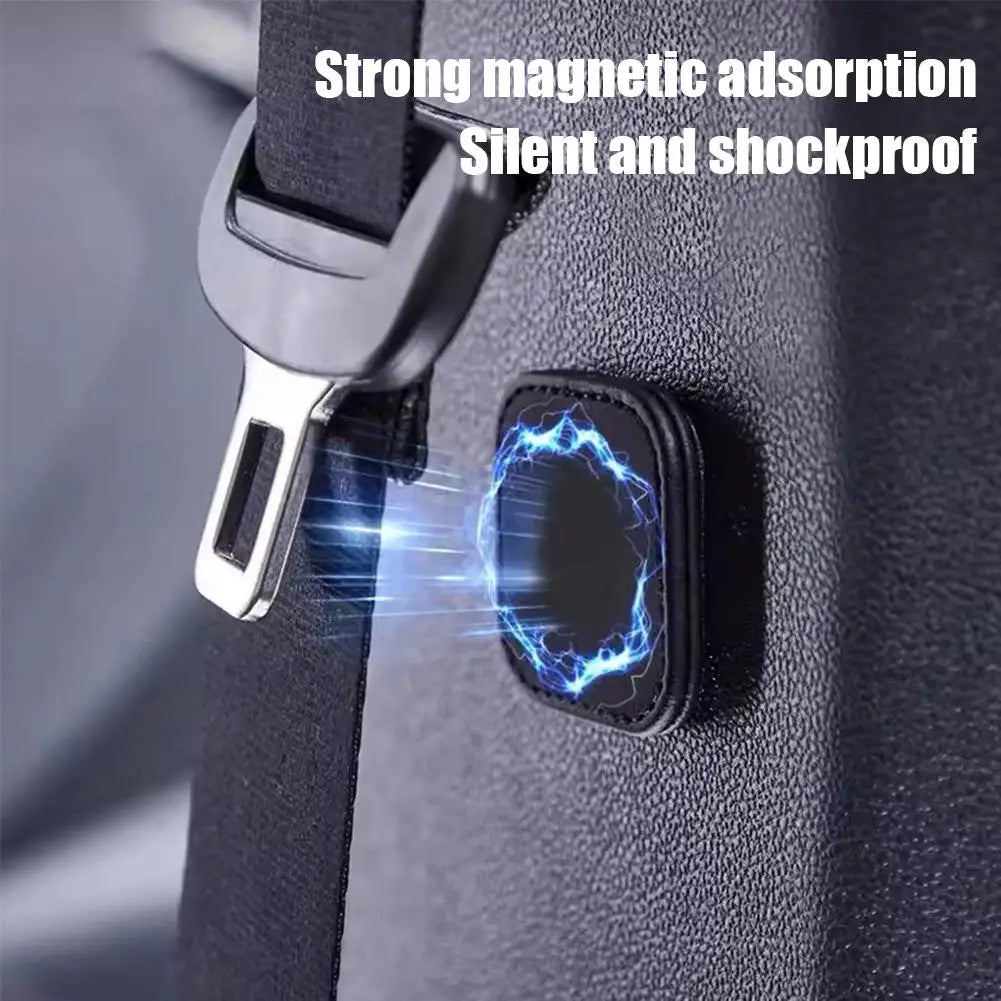 Magnetic Seat Belt Clip Holder – Aluminum Alloy Fixing Stopper
