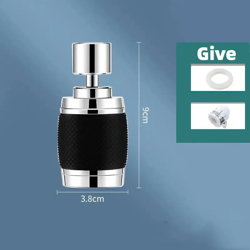 3 Modes Universal Kitchen Faucet Adapter 360 Rotation Faucet Filter Extenders Spray Water Saving Tap Nozzle Kitchen Gadgets Oasis Select black