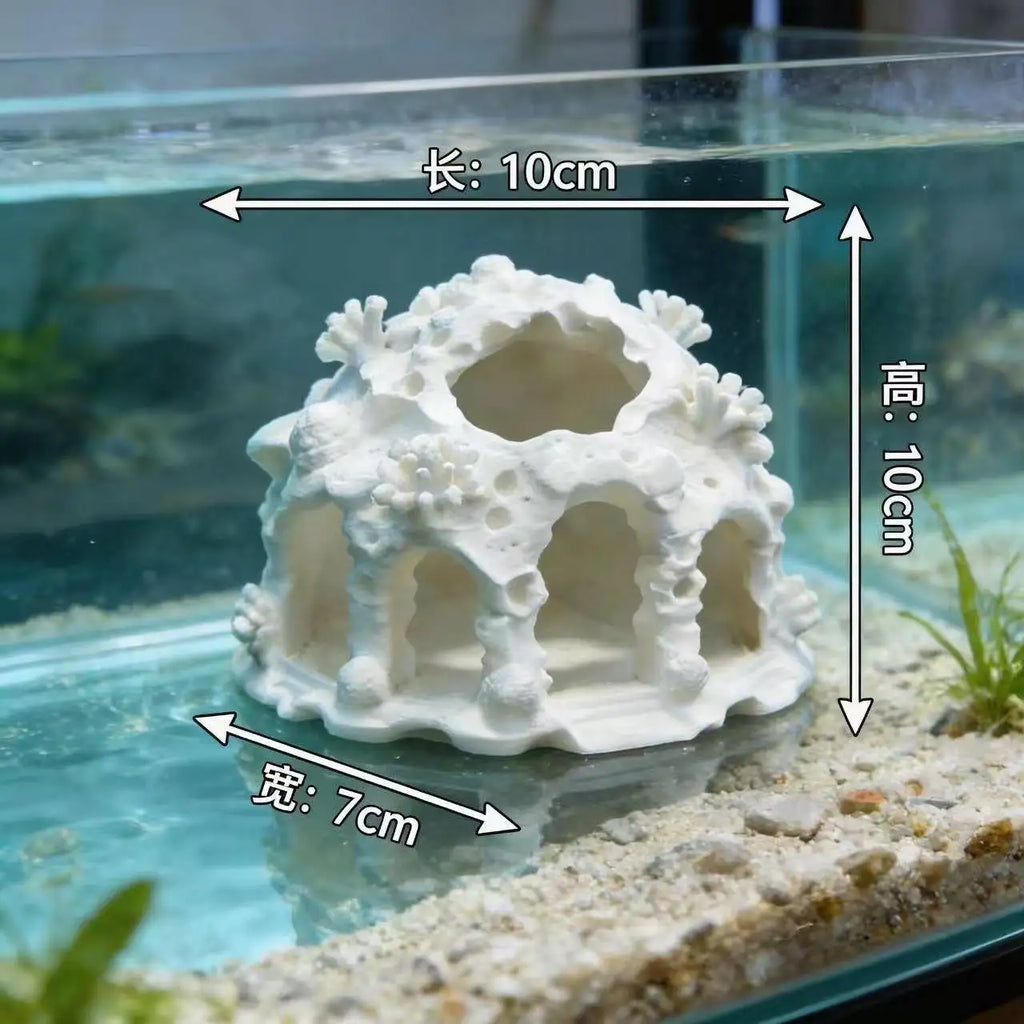 Aquarium Hideaway Cave Decor Fish Shrimp Breeding Shelter Underwater Hiding House for Aquarium Safe Resting Fish Ornament Oasis Select 1pc