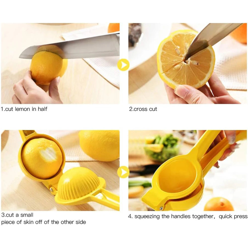 Manual Lemon Squeezer Metal Citrus Press – Hand Juicer Tool