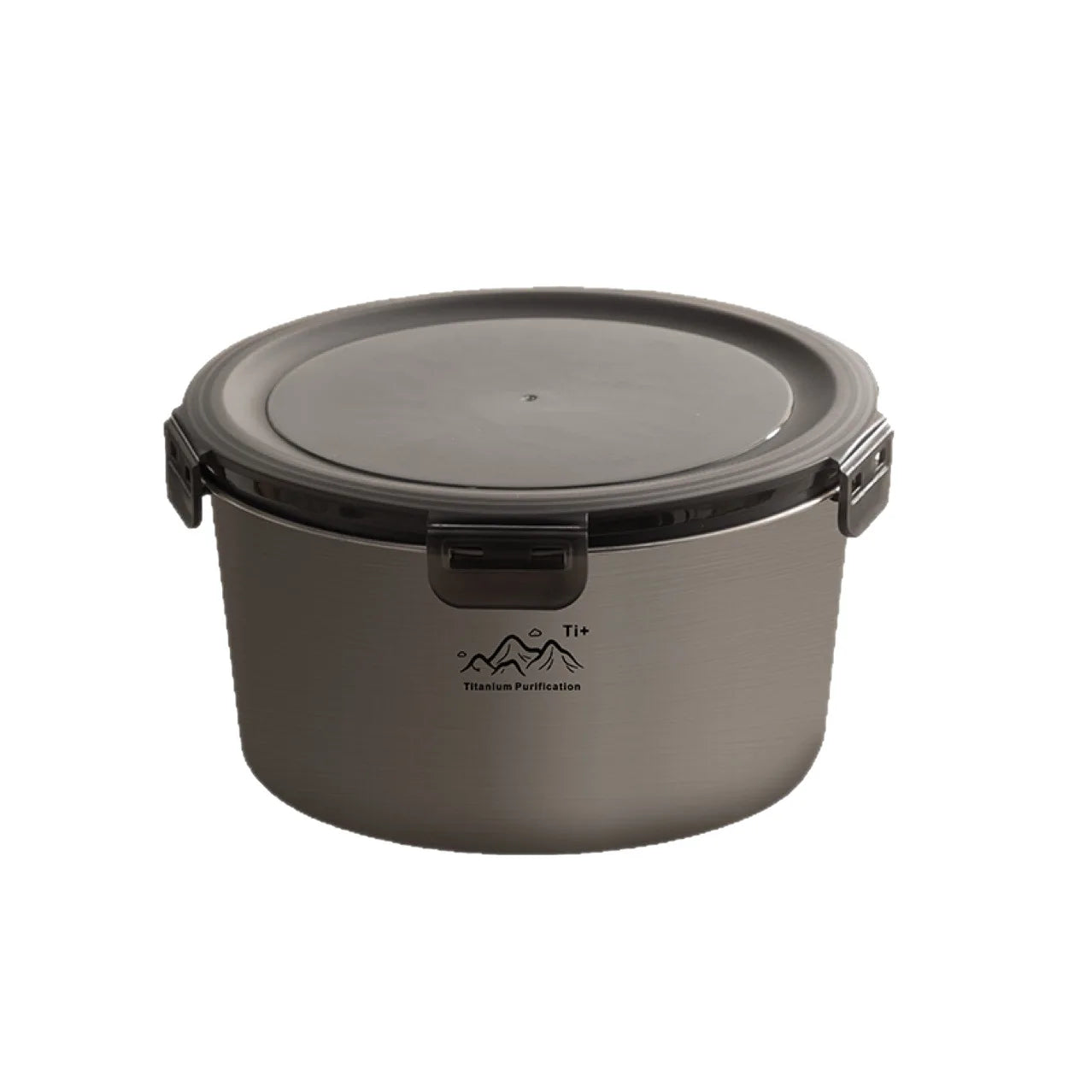 Rust Proof Titanium Ultralight Portable Food Sealing Bowl with Lid Fresh-keeping Portable Purification Dinner Box For Picnic Oasis Select