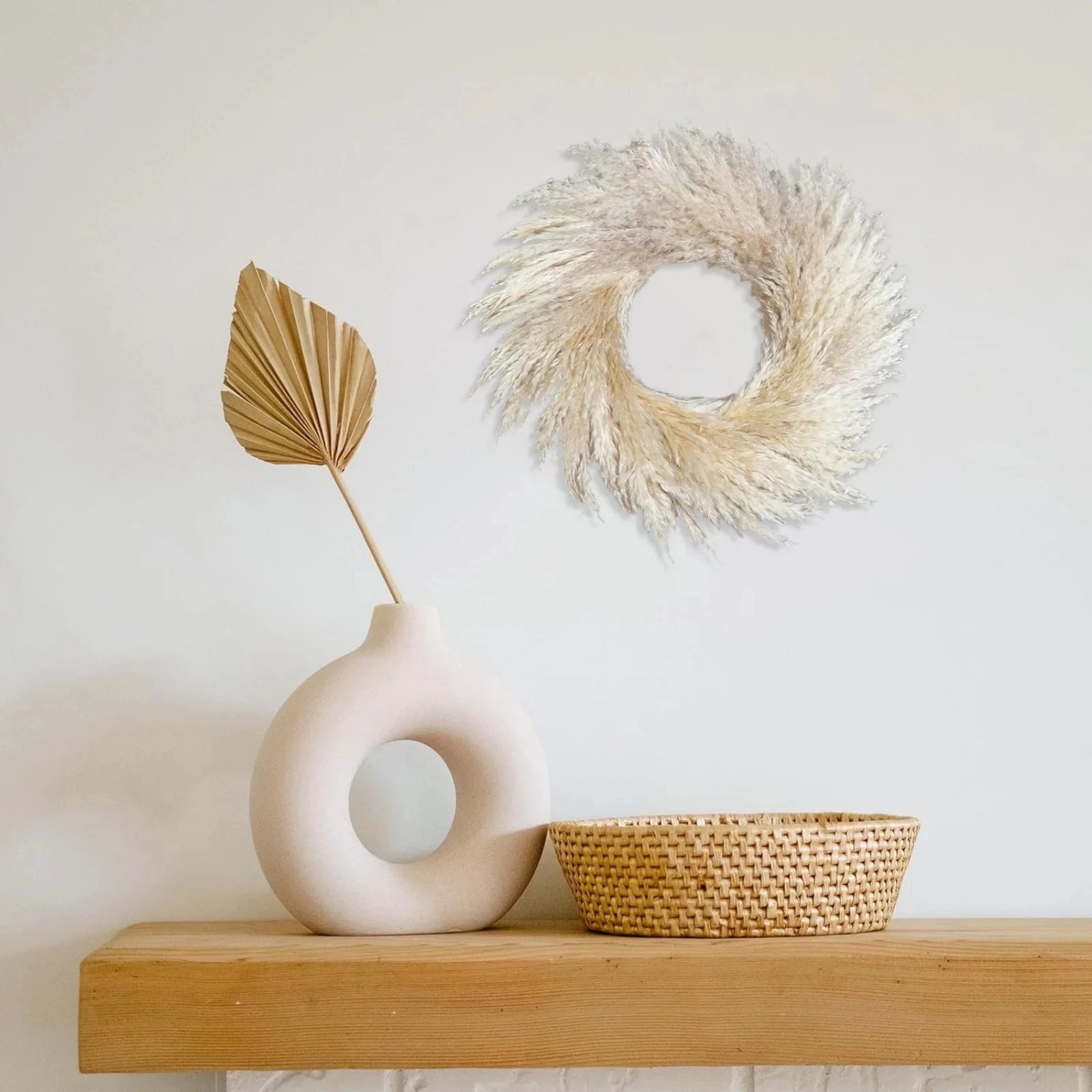Thanksgiving Wreath Artificial Flower Decoration Idyllic Wall Mount Full Farmhouses Wreath Grass Wreath Flower Wreath Home Decor Oasis Select