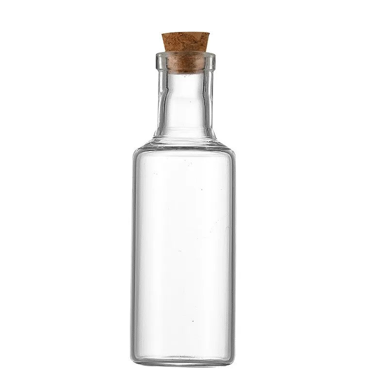 Mini Glass Bottles with Cork DIY Birthday Gift Transparent Empty Message Wishing Bottle Christmas Wedding Party Decoration Oasis Select L